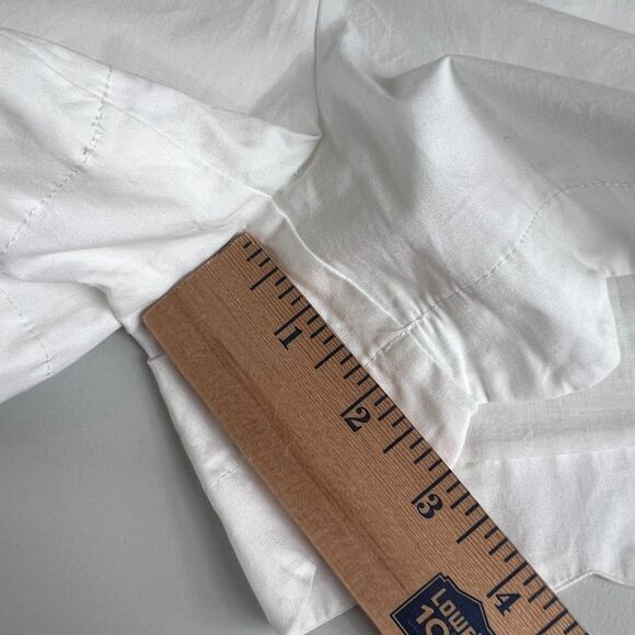 Lauren James Women's Scalloped Hem Poplin Shorts White Size S - New With Tags - Picture 10 of 12